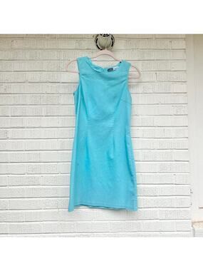 California Concepts Vintage 90's Bright Aqua Mini Dress